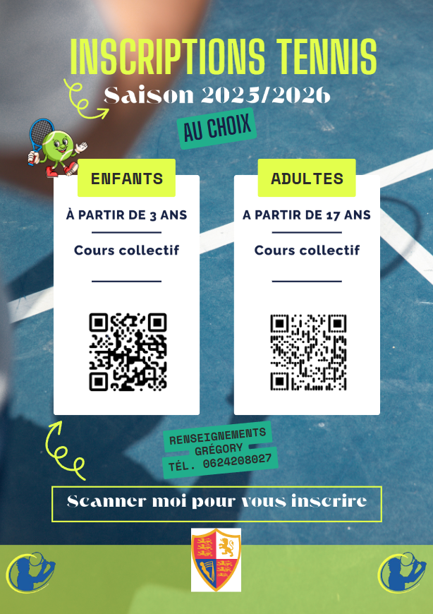 Flyer inscriptions saison 2025 2026 SAC