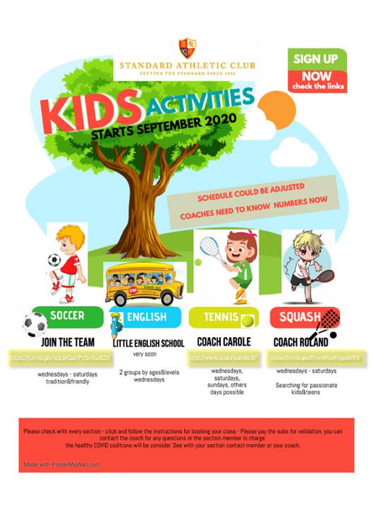 2020 kids activities poster 600x850