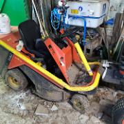 Sit-on mower repaired