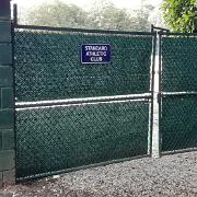 Back gate (near marquee) repaired
