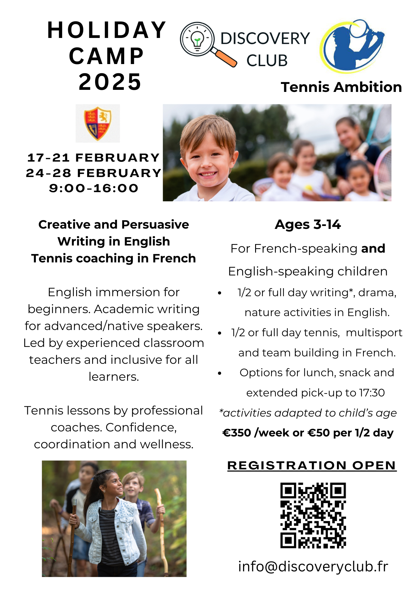 Discovery Club OPEN FEB Flyer ENG