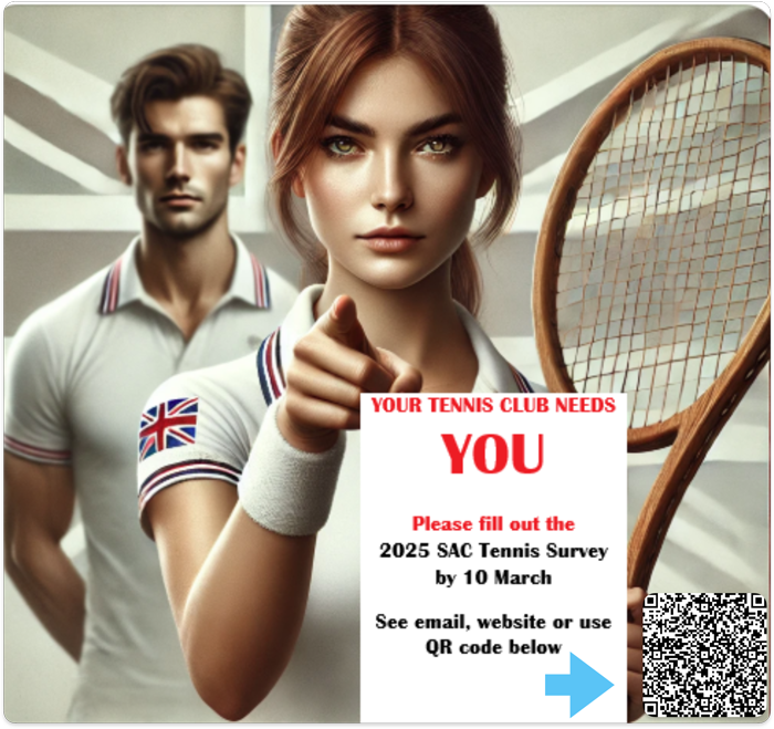 SAC Tennis Survey poster 202502 700x700